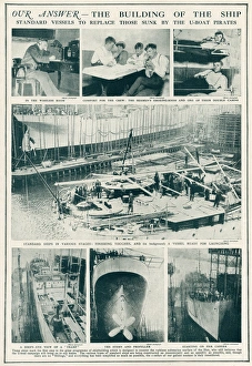 Images Dated 14th December 2016: Replace ships that have been sunk by German u-boats 1917