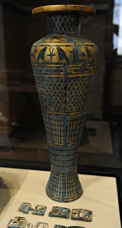 Images Dated 27th February 2013: Replica of the cult vessel with inlays. 20th BC. Neues Museu