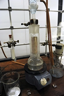 Replica of the lab worktable of the Italian chemist Giulio N Replica of the lab worktable of the Italian chemist Giulio N