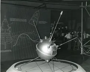 Earls Prints: A replica of Lunik 2 on display at Earls Court in July ?