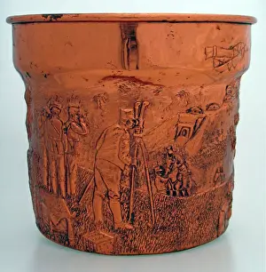 A repousse chased and engraved jardiniere
