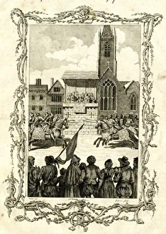 Images Dated 26th April 2018: Representation of an Ancient Tournament - Jousting