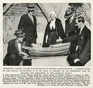Founding Prints: A reproduction of the actual Mayflower to be built in Britain at a cost of £110
