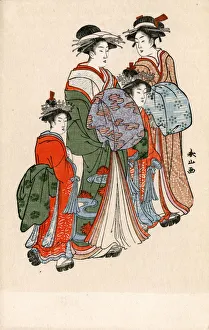 Images Dated 3rd May 2018: Reproduction of a Japanese woodblock print