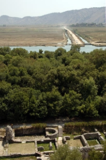 Images Dated 10th August 2007: REPUBLIC OF ALBANIA. Butrint. Ruins of the theater area