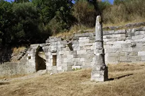 REPUBLIC OF ALBANIA. Pilar dedicated to the god Apollo. Ruin