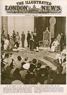Images Dated 9th February 2012: Republic of India declared, 1950
