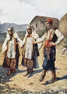 Folk Prints: Republic of Kosovo - Traditional costume