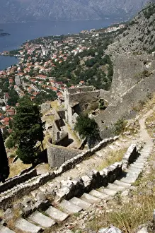 Kotor Prints: REPUBLIC OF MONTENEGRO. KOTOR. General view of the city. Wor