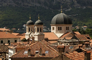 Images Dated 20th August 2007: REPUBLIC OF MONTENEGRO. KOTOR. Partial view of the city with