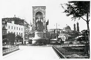 The Republic Monument is a notable monument located at Taksim Square in Istanbul, Turkey The Republic Monument is a notable monument located at Taksim Square in Istanbul, Turkey