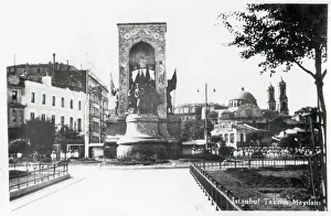 Hagia Prints: The Republic Monument is a notable monument located at Taksim Square in Istanbul, Turkey