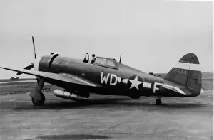 Republic P-47C aft, (on the ground)
