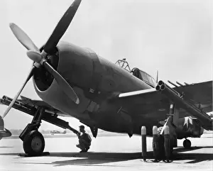 Mustang Prints: Republic P-47D-surplanted by the P-51 Mustang as an esc