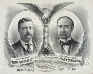 Chas Prints: Republican candidates. For President, Theo. Roosevelt. For V