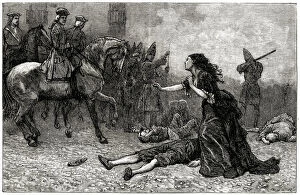 Images Dated 17th August 2021: Rescue of the Duchess di Popoli by the Earl of Peterborough during the Siege of Barcelona