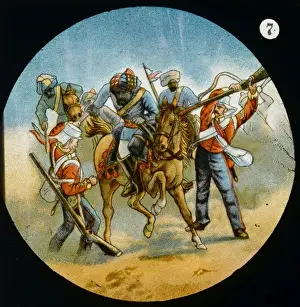 Sepoy Prints: Rescue of Farreli / 1857