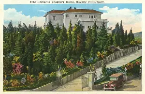 Angeles Prints: Residence of Charlie Chaplin, Beverly Hills, USA