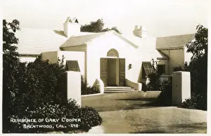 Brentwood Prints: Residence of Gary Cooper, Brentwood, California, USA