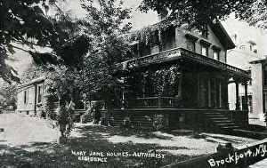 Albion Prints: Residence of Mary Jane Holmes, Brockport, Rochester, NY, USA
