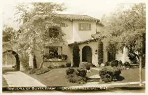 Hollywood Prints: Residence of Oliver Hardy, Beverly Hills, California, USA