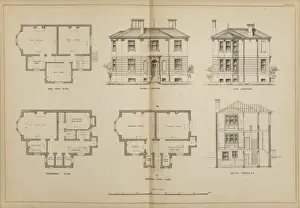 Elevations Prints: Residence at Roehampton, Surrey