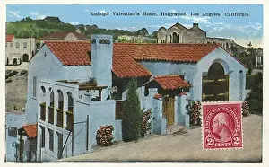 Valentino Prints: Residence of Rudolph Valentino, Hollywood, USA