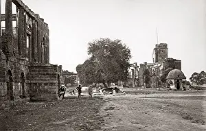 Bourne Prints: Residency and Banqueting Hall, Lucknow, India, 1860s (Samuel Bourne). Date: 1860s