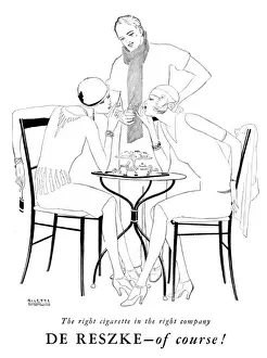 Flappers Prints: De Reske cigarette advert - 1920s women