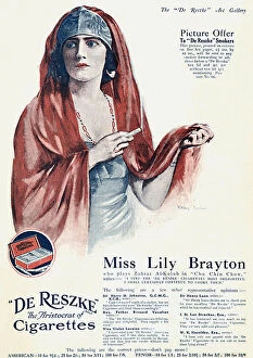 Chow Collection: De Reske cigarettes advertisement, Lily Brayton