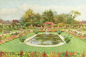 Flowerbeds Prints: Rest Garden, Southbourne, Dorset