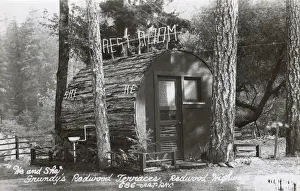 Redwood Prints: Rest Room, Grundys Redwood Terraces, California, USA