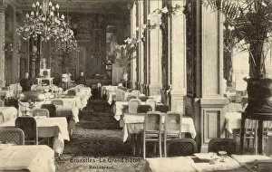 Images Dated 18th May 2017: Restaurant of the Grand Hotel, Brussels, Belgium
