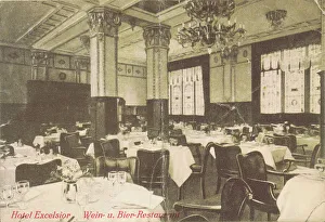 Excelsior Prints: The restaurant at the Hotel Excelsior, Berlin, 1920s