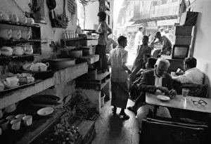 Curry Prints: Restaurant interior, Old Delhi