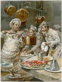 Sweating Prints: Restaurant Kitchen
