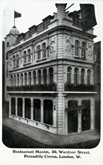 Images Dated 12th February 2021: Restaurant Maxim, 30 Wardour Street, Soho, London