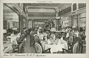 Aquitania Gallery: Restaurant on the RMS Aquitania
