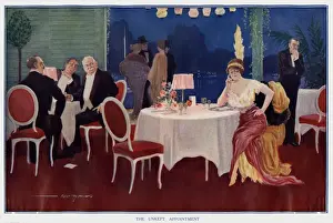 Wondering Prints: Restaurant scene, The Unkept Appointment