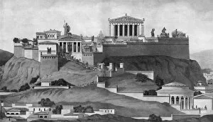 Images Dated 8th March 2016: Restoration of the Acropolis, Athens