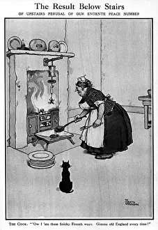 Entente Prints: The Result Below Stairs by Heath Robinson