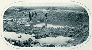 Images Dated 15th January 2016: Results of British mines and guns on the Somme
