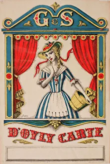 Images Dated 11th November 2016: Retro poster, Gilbert & Sullivan, D Oyly Carte