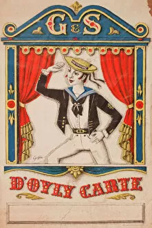 Sailor Gallery: Retro poster, Gilbert & Sullivan, D Oyly Carte