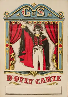 Retro poster, Gilbert & Sullivan, D Oyly Carte