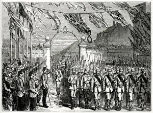 Ashanti Prints: Return of the troops from serving in the Third Anglo-Ashanti War or First Ashanti