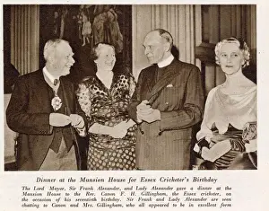 Canon Prints: The Rev. Canon Frank H. Gillingham and Mrs Gillingham with the Lord Mayor of London Sir