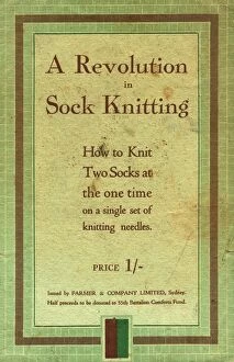 Knitting Gallery: A Revolution in Sock Knitting, WW1 Australian leaflet