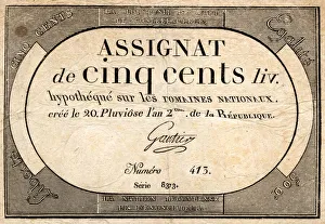 Images Dated 1st May 2018: REVOLUTIONARY ASSIGNAT