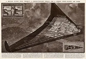 Propelled Prints: Revolutionary design for air liner by G. H. Davis